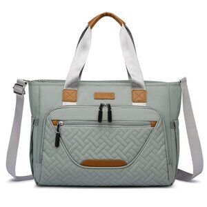 Diaper Bag Tote for Women, Tote Diaper Bag with 16 Inch Laptop Compartment for M
